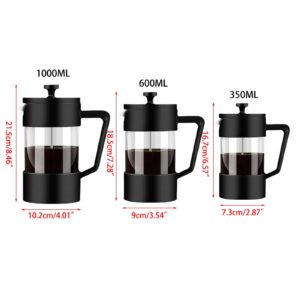 PURPLELILY Pressure Thickened Glass Household French Filter Pressure Coffee Maker Tea Maker Coffee Hand-Made French Filters French Press Espresso- And Tea Maker