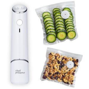 chef preserve vacuum sealer (vacuum sealer + 30 bags)