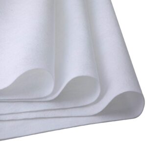 haofeijh white felt fabric 36" x 36"(1 square yard) 1.6mm，fabric sheets soft woven acrylic craft felt by the yard for sewing diy art craft project decorations