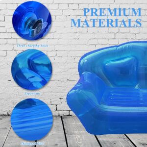 STARBRILLIANT Inflatable Transparent Double Sofa Chair Portable Camping Courtyard Sofa Inflatable Terrace Furniture