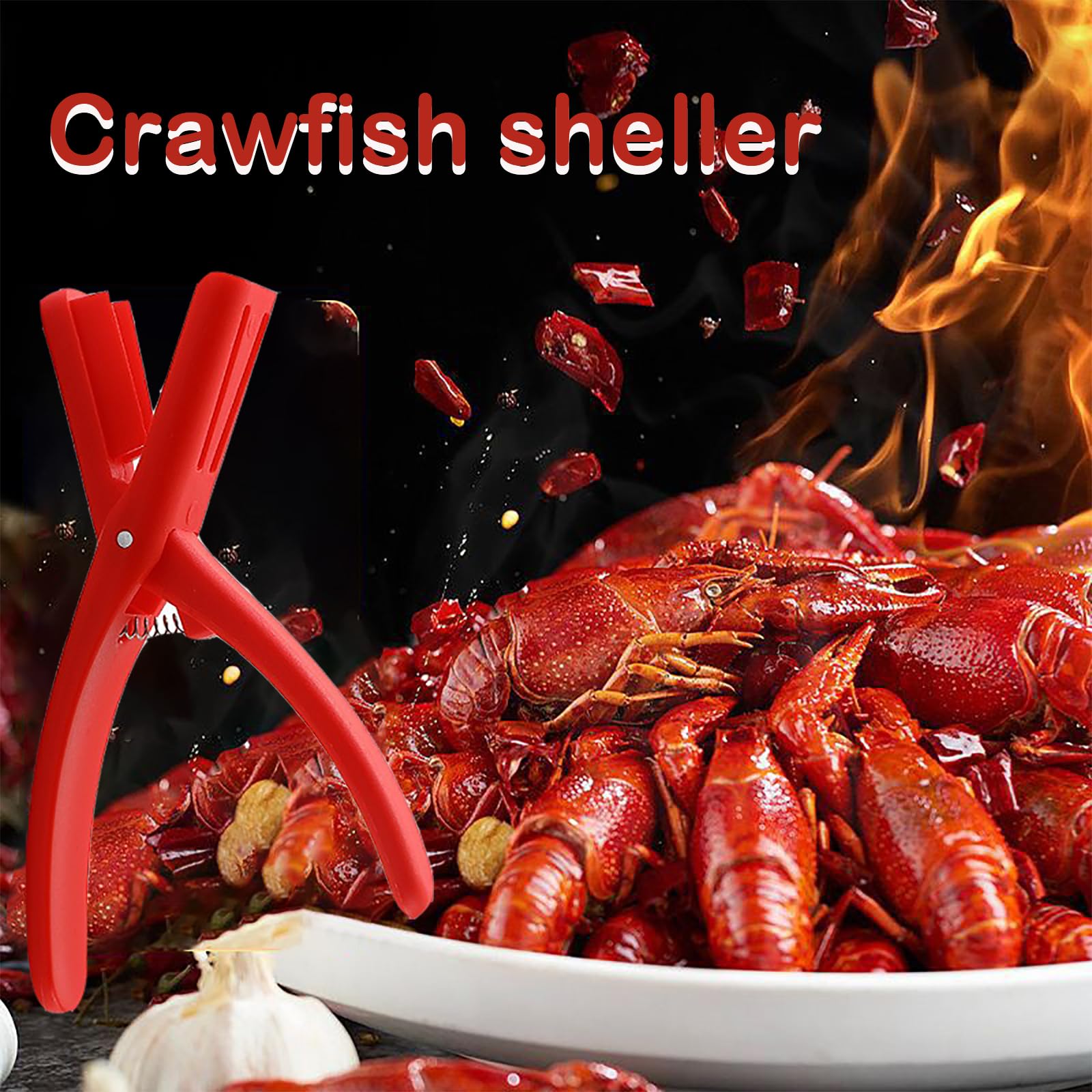 5 Pcs Upgrade Crawfish Sheller Tool, 2024 New Crawfish Shucker for Peeling Cooked Shrimp Tails, Portable Shrimp Peeler Seafood Tool 2 Seconds Quick Peeling Crawfish Shelling Tool