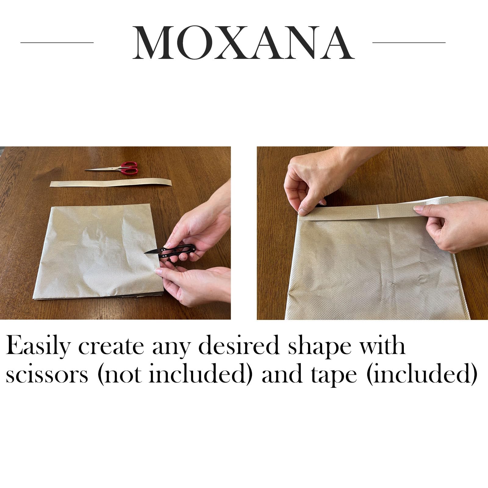 MOXONA Faraday Fabric Kit (44" W × 108" L Fabric + 400" L Tape).Multi-Purpose Conductive Cloth.Premium Soft Material Easy to Cut for DIY Faraday Bags.RFID Fabric.