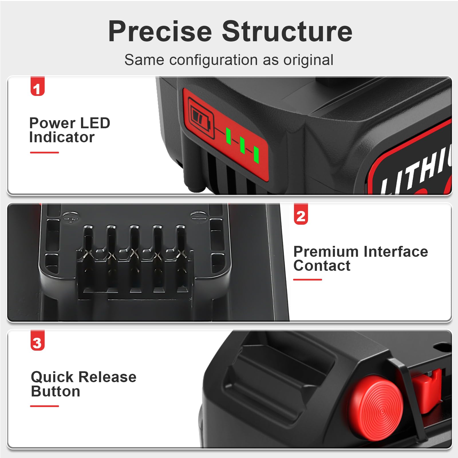 TeenPower 3.0Ah Replacement for Milwaukee M-18 Battery High Capacity and Long-Lasting Power 18V Battery