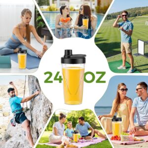 TOPZEE 1000W Blender, Bullet Blender for Smoothies, Dishwasher Safe with 24oz Easy Go Cups, Max 1200W