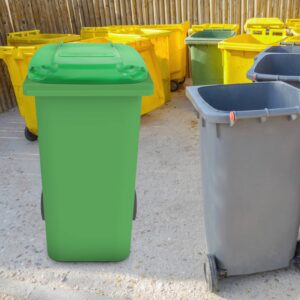 Milisten Outdoor Garbage Can Replacement Lid: Sanitation Waste Bin Cover Waste Container Trash Can Lid Recycle Can Lids Trash Can Supply Parts Round Trash Can Swivel Cover