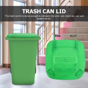 Milisten Outdoor Garbage Can Replacement Lid: Sanitation Waste Bin Cover Waste Container Trash Can Lid Recycle Can Lids Trash Can Supply Parts Round Trash Can Swivel Cover