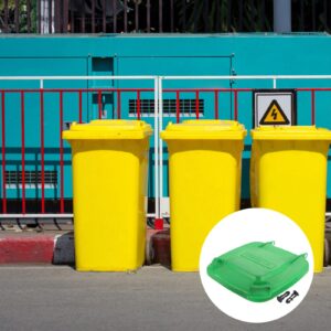 Milisten Outdoor Garbage Can Replacement Lid: Sanitation Waste Bin Cover Waste Container Trash Can Lid Recycle Can Lids Trash Can Supply Parts Round Trash Can Swivel Cover