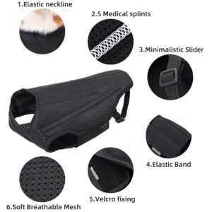 ETIAL IVDD Back Brace for Dogs, Pet Dachshund Back Supporting Vest, Canine Dog Back Bracer for Puppy with Arthritis, Herniated Disc, Back Pain, Spinal Surgical Recovery and Rehabilitation (S)