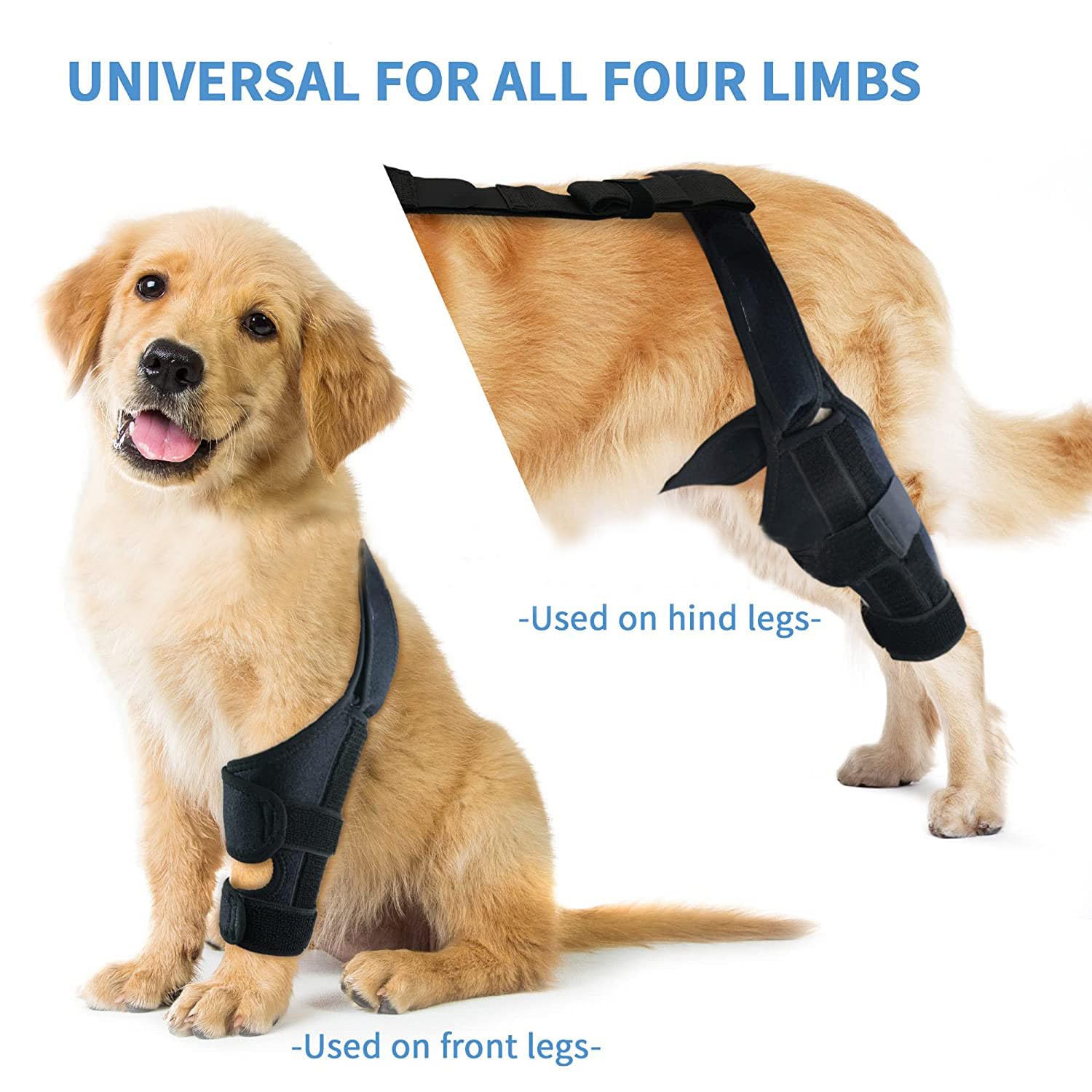 Dlevakve S Dog Knee Brace for Torn Acl Hind Leg for Support with Cruciate Ligament Injury, Better Recovery with Dog Leg Braces for Back Leg,Adjustable Dog Acl Brace Hind Leg Braces for Back Leg