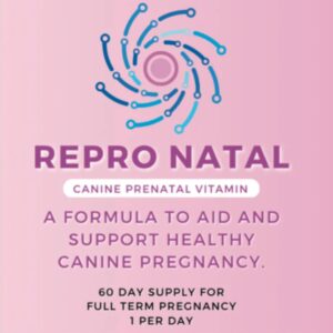 Horizon Animal Care Canine Prenatal Multi-Vitamin Capsules - 60-Day Supply to Aid Full-Term Pregnancies and Promote Optimal Health for Expecting Dogs - ReproNatal™ Dog Supplement