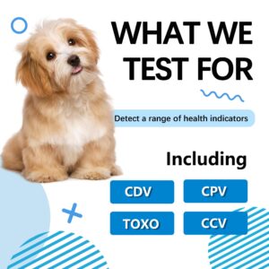 Sophbabio Dog Health Test Kit: 4 Comprehensive Detection Pet Test Strips for Dogs | Pets Rapid At-Home Detection Kits