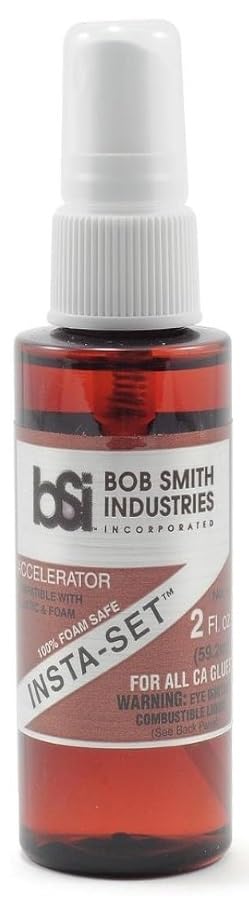 Bob Smith Industries Cyanoacrylate Super Glue Bundle, Insta-Cure, Insta-Cure+, and Insta-Set Accelerator (Pack of 3) - Bundled with Make Your Day Paintbrushes