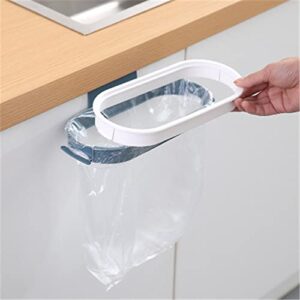 PURPLELILY Trash Bag Storage Rack Hanging Garbage Bag Holder Trash Bin Accessories For Home Kitchen Cupboard Cabinet Drawer Door Bracket Garbage Bag Bin With Lid, Orange