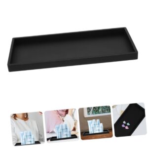 PRETYZOOM Bathroom Vanity Tray: 20x10cm Silicone Tray for Organization, Rectangle Bathroom Countertop Holder Tray, Kitchen Sink Tray for Organizer and Holder