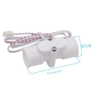 JinGuoZiLP Compact- Flow Sensor G1/4" Liquid Water Flow Sensor Flowmeter Water Flow