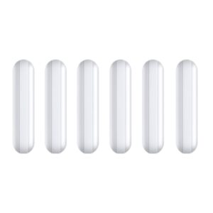 magnetic stirrer mixer stir bar，6pcs 30mm(1.18 inch) ptfe magnetic stir bar,white color,laboratory bar,stir plate bar,stir bars…