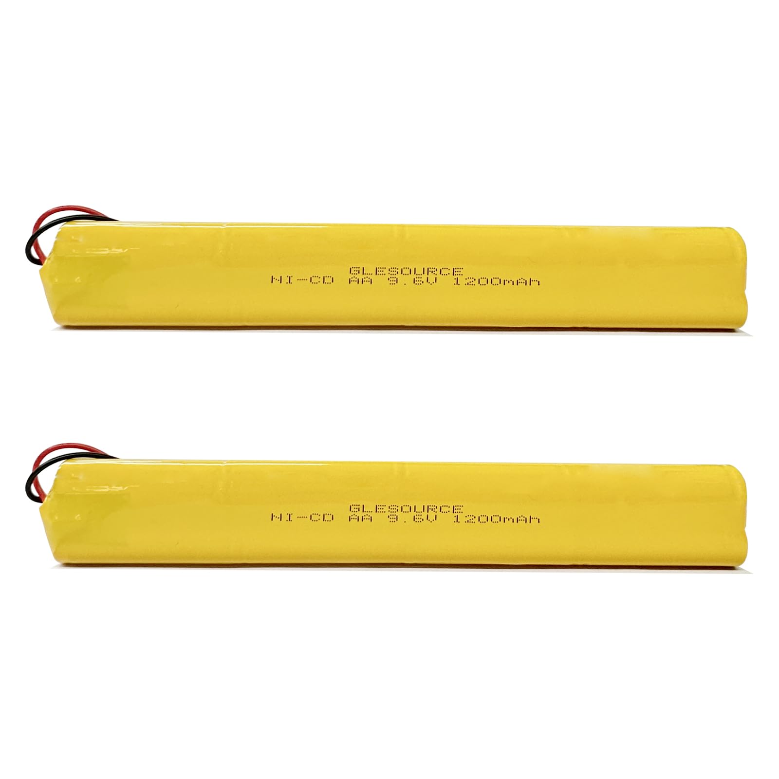 GLESOURCE 9.6V BBAT0043A Emergency Light Battery, AA*8 1200mAh Batteries Compatible for OSI OSA228 DANTONA CUSTOM-306-U BBAT0044A BAA-96 ELB-B003 Exit Sign Battery Replacement (2 Pack)