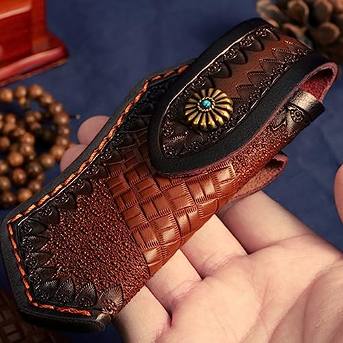 TERNCOEW Elegant Leathers Holsters Folding Pouches Leathers Sheath Leathers Holsters Gift For Collectors Enthusiasts Leathers Holsters