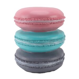 noennull shoe change cute stool fun food stool for kids foot rest stool for living room bedroom macaron biscuits shaped