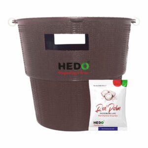 hedo red palm weevil bucket trap with lure (rhynchophorus ferrugineus) pack of 5 to control damage in coconut