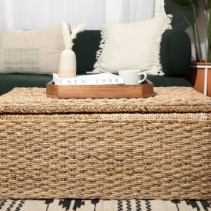 IRNVF Wicker Storage Trunk Rattan| Artisan Made | Rattan