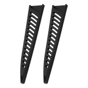 uxcell 2pcs knife cover sleeves blade edge guards for 6" boning knife protector universal knife sheath for kitchen, black