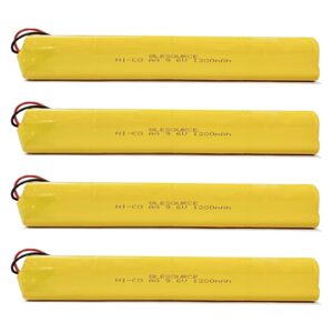 GLESOURCE 9.6V BBAT0043A Emergency Light Battery, AA*8 1200mAh Batteries Compatible for OSI OSA228 DANTONA CUSTOM-306-U BBAT0044A BAA-96 ELB-B003 Exit Sign Battery Replacement (2 Pack)