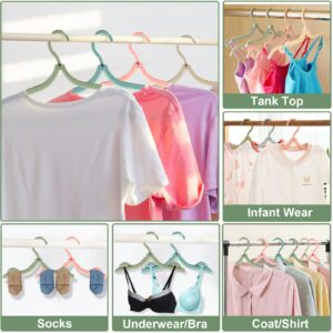 20 Pcs Travel Hangers - Foldable Travel Hangers for Suitcase, Retractable Portable Folding Clothes Hangers, Clothes Drying Rack for Travel