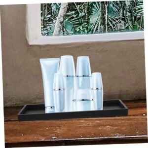 PRETYZOOM Bathroom Vanity Tray: 20x10cm Silicone Tray for Organization, Rectangle Bathroom Countertop Holder Tray, Kitchen Sink Tray for Organizer and Holder