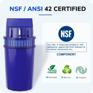 4-Pack Water Filter Replacement for All PUR, PUR Plus Water Pitchers and Dispensers, Replace PPF900Z, NSF Certified, Advanced Version