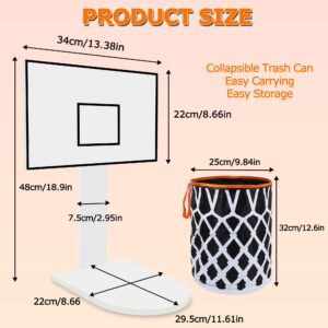 Trash Can Basketball Hoop, Collapsible Wastebasket Hoop, Basketball Trash Can for Home, Office, Kitchen, Room, Party, Gym, Outdoor