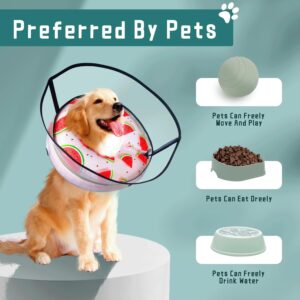 Soft Dog Cone for Large Dogs After Surgery, Inflatable Dog Collar with Enhanced Anti-Licking to Stop Licking, Dog Recovery Collar After Surgery for Small Medium Large Dogs