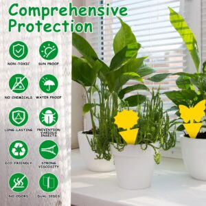 Fruit-Fly Sticky-Trap 52pc Mosquito-Repellent Insect Killer Outdoor Indoor Sticky Bug-Catcher for Wasp Mosquito Ant Gnat Fungus Gnat Roach Whitefly Aphid Leaf Miner