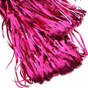 3-Pack Pink Backdrop Party Decorations Tinsel Curtain Party Backdrop Pink Birthday Decorations Photo Booth Streamer Backdrop Pink Theme Bachelorette Graduation Party Decorations