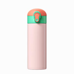 yohkoh mini insulated water bottle small stainless steel thermos 10oz - insulated vacuum, leak proof, keeps drinks 12 hrs hot & 24 hrs cold - bpa-free (1, pink)