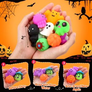 OCATO 30Pcs Halloween Mochi Squishy Toys Halloween Party Favors for Kids Cute Halloween Toys for Trick or Treat Bulk Non Candy Halloween Treats Goodie Bags Fillers for Kids Boys Girls