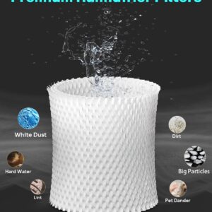 Leemone 2-Pack Bedside Humidifier Filter Replacement Compatible with Canopy Bedside & Nursery Humidifiers, Made with Wood Pulp & Paper Filter, Humidifier Wicking Filter Lasts Up to 6 Weeks