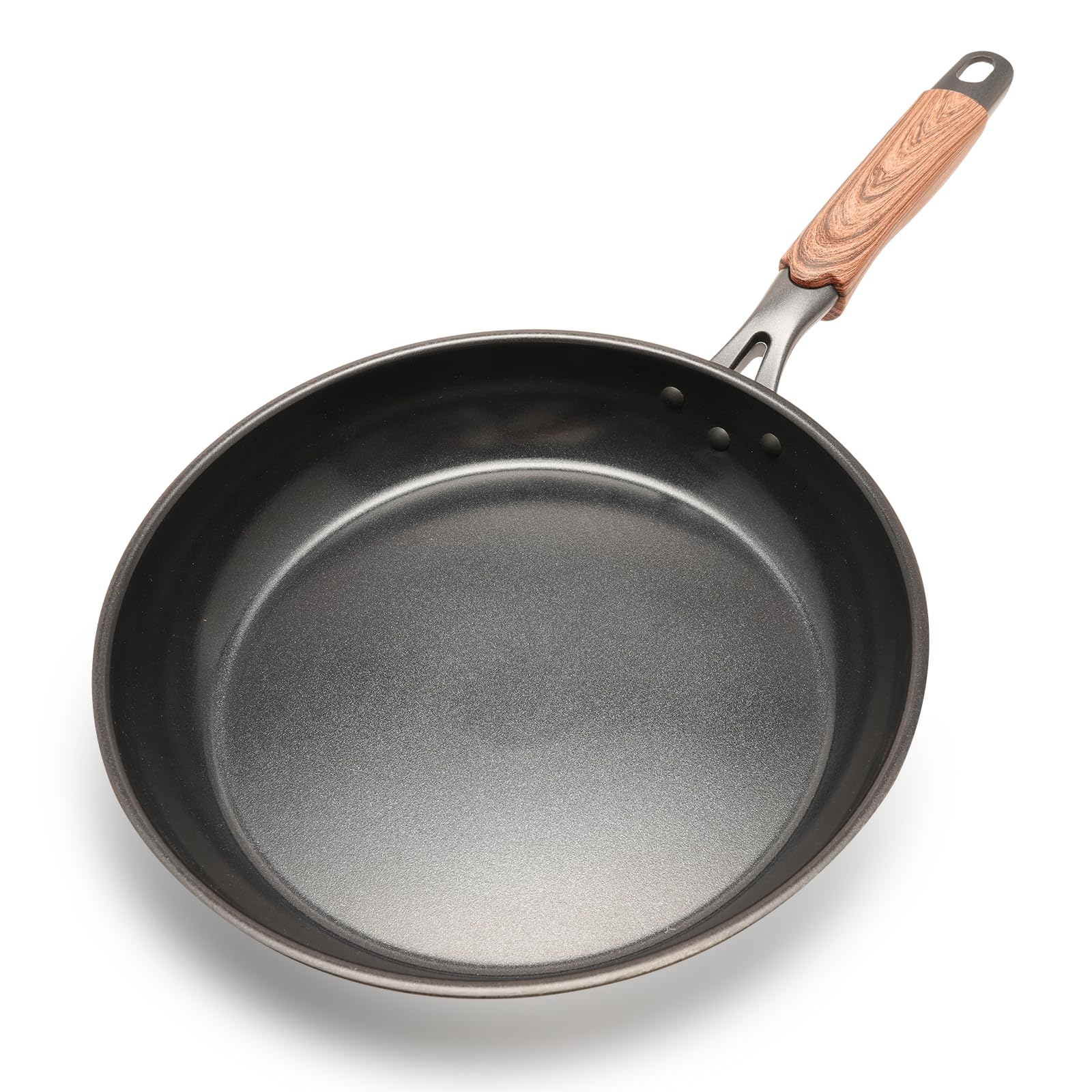 ZHANG XIAO QUAN SINCE 1628 Non Stick Frying Pan, Stainless steel Pan, 11" Skillet, Omelette Pan Ceramic Coating, Non Toxic Cooking Pan, Works on Induction, Electric Stove and Gas Cooktops