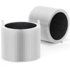 2 pack mini max replacement filter compatible with blueair blue pure mini max air pur-ifiers, true hepa h13 filter & activated carbon fmini filter replacement compatible with blue pure mini max