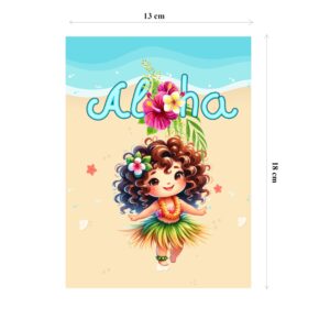 HEARTPOP Hula dance Pop Up Card, Handmade 3D Greeting Card For All Occasion, Birthday, Thinking of You, Anniversary, Thank you