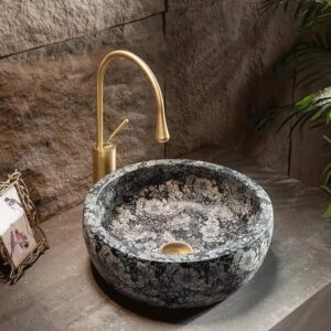 FANROU Drain Sink Courtyard Pool Basin Retro Above Counter Basin Wash Basin Single Basin Balcony Basin Basin Household Wash Basin Bathroom Farmhouse Sink (Size : A)