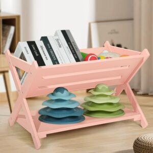 wdshiyi kids' book caddy with shelf, kids bookcase storage with shelf, kids book storage organizer for toddlers