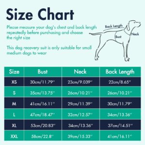 OUOBOB Dog Recovery Suit, Dog Onesie for Surgery Female Male After Spayed, Dog Surgical Bodysuit Neuter Abdominal Wounds Bandages Cone E-Collar Alternative Anti-Licking for Medium Dogs French Bulldog