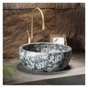 FANROU Drain Sink Courtyard Pool Basin Retro Above Counter Basin Wash Basin Single Basin Balcony Basin Basin Household Wash Basin Bathroom Farmhouse Sink (Size : A)