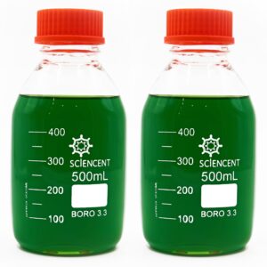 sciencent glass media bottles (500ml (pack of 2))