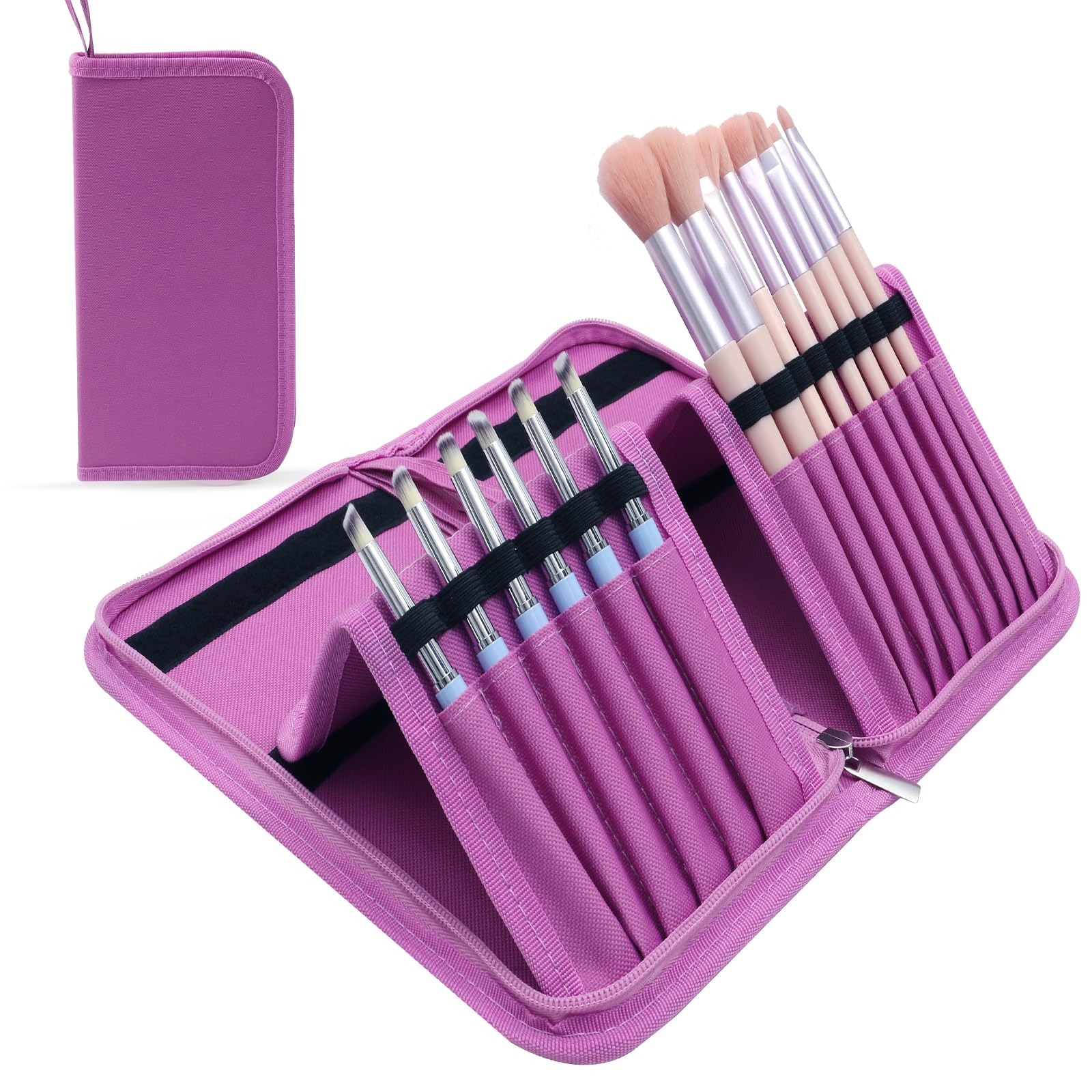 BQAN Nail Art Brush Holder Case - Organizer for Nail Art Brushes, Perfect Brush Holder