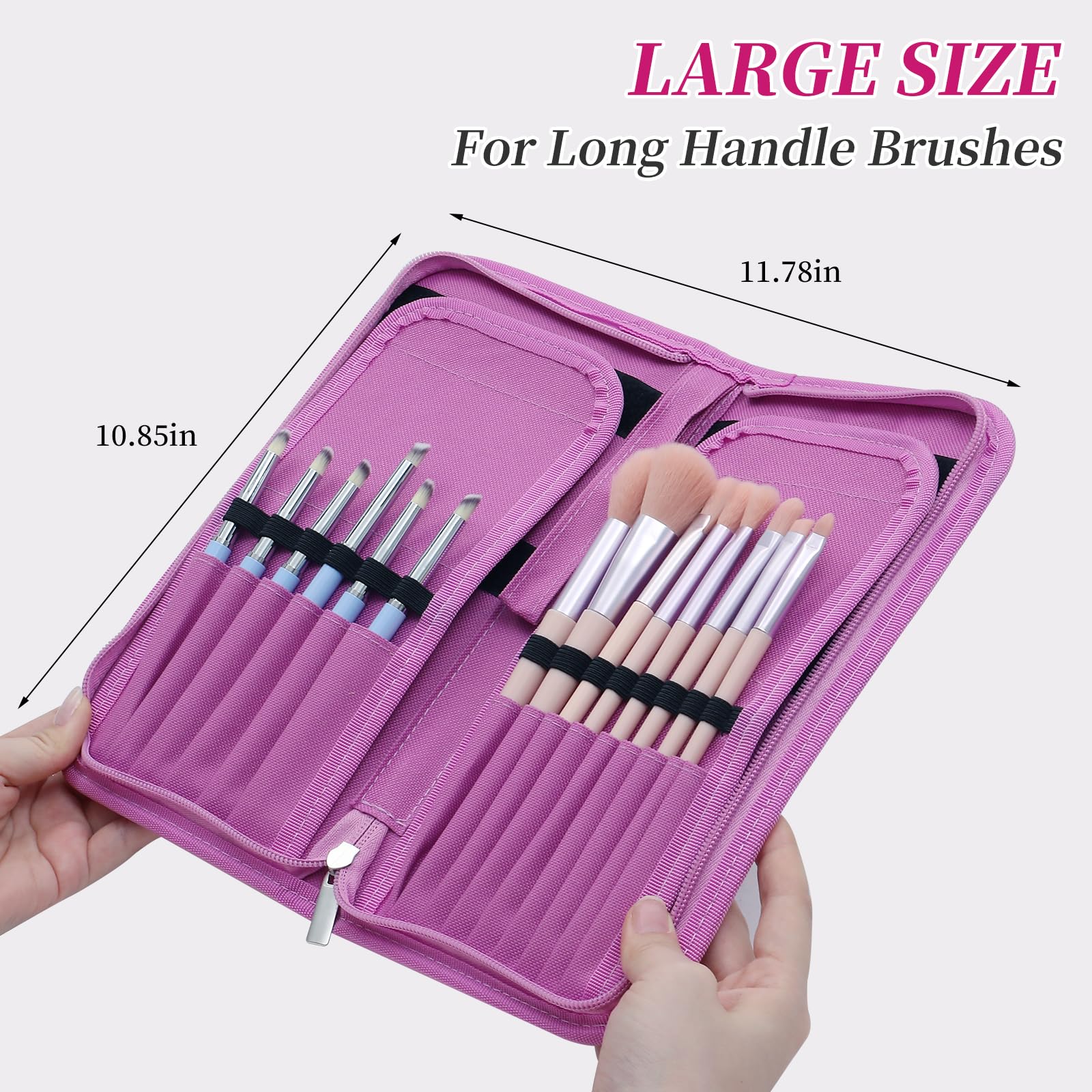 BQAN Nail Art Brush Holder Case - Organizer for Nail Art Brushes, Perfect Brush Holder