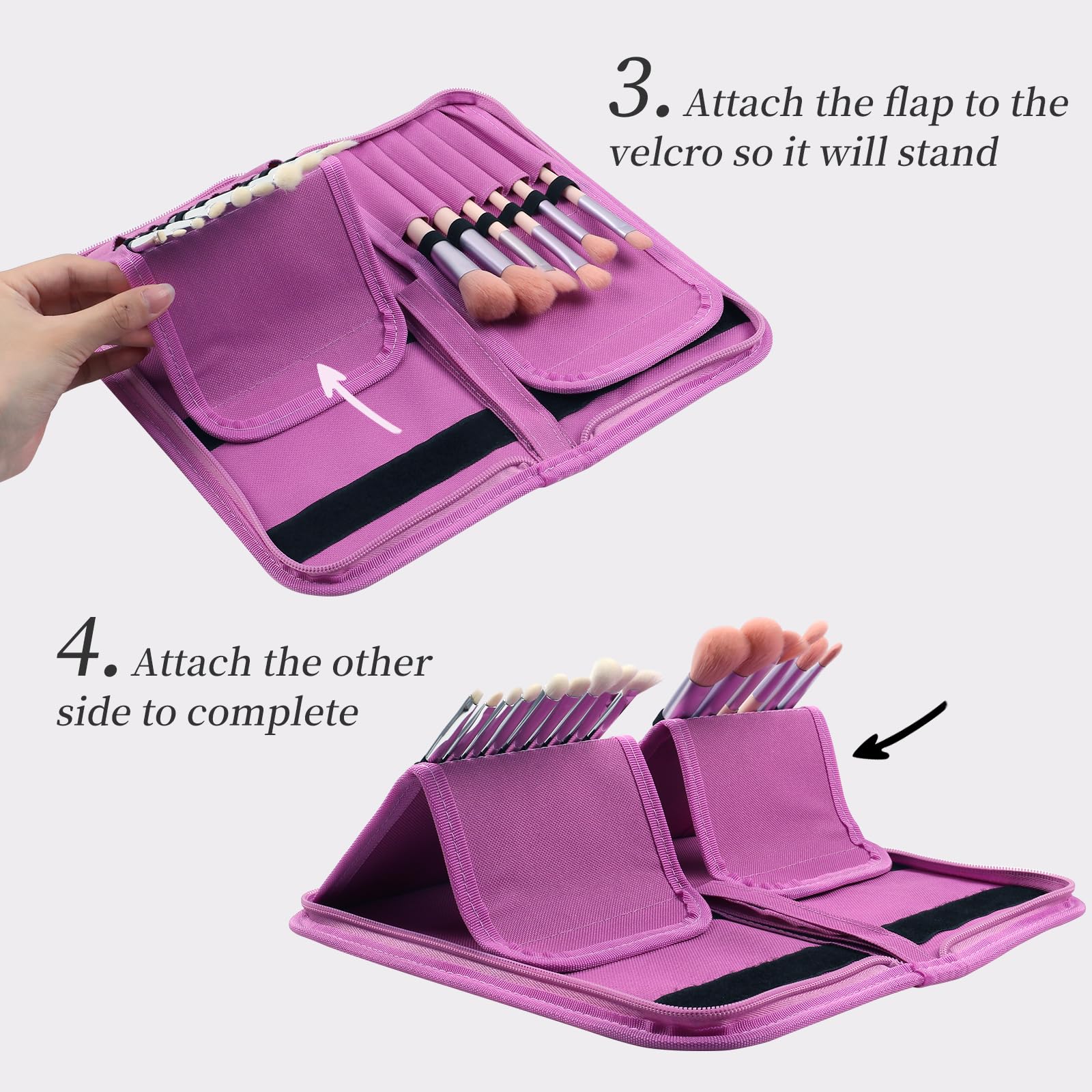 BQAN Nail Art Brush Holder Case - Organizer for Nail Art Brushes, Perfect Brush Holder