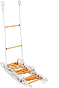 rescue ladder - reusable emergency ladders, safety escape rope ladder, for 2-3 story home window balcony railing treehouse (size : 8m)