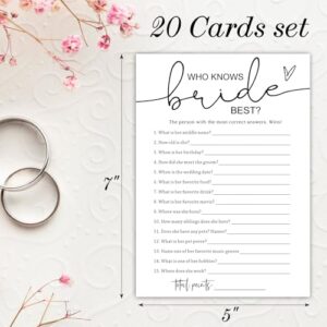 5" x 7" Minimalist Bridal Shower Advice Cards, Engagement Party Game Wedding Favors for Guests - 03